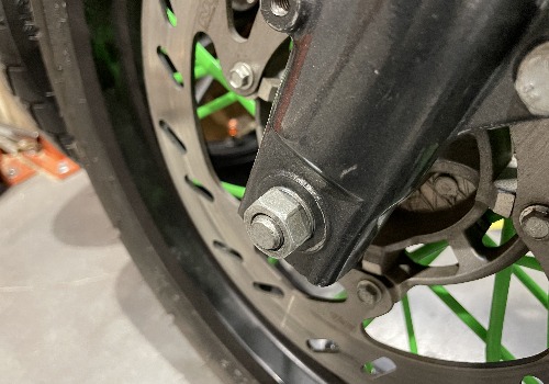 motorcycle wheel axle nut