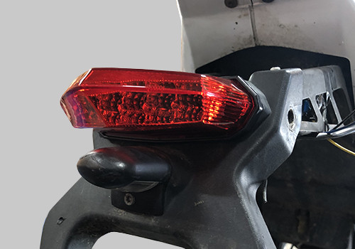 Red LED light DRX for motorcycles and scooters