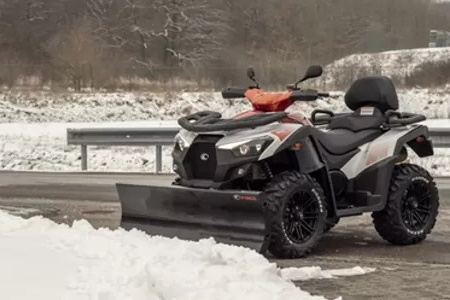 Chasse-neige en métal pour Quad / ATV de 150 cm de large, chasse