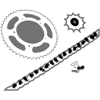 kit chaine Italjet Dragster 125cc 2T (1998-2003) 