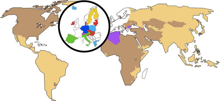 Karte freie Welt