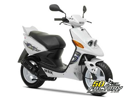 Technical sheet of the MBK scooter Booster Rocket 50cc (1995-2004) -  50factory.com