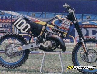 Fiche technique TM Racing MX 125 Cross 2T (1997-1998) 