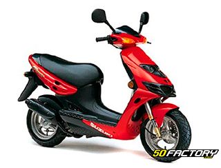 Technical sheet of scooter Suzuki Katana WR 50cc - 50factory.com