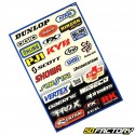 V1 MX set of stickers