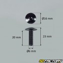 Pack 10 6x20mm screw black tuning