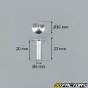 Pack 10 vis 6x20mm tuning gris argent