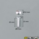 Pack 10 5x20mm screw tuning silver gray