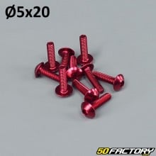 Pack 10 vis 5x20mm tuning rouge