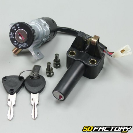 Conjunto de bloqueio completo Mbk Booster,  Stunt,  Yamaha Bws  et  Slider  50