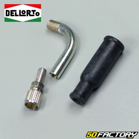 Kit guida cavo angolato per carburatore Dellorto