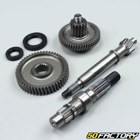 Kit trasmissione e asse ruota posteriore corto per motore GY6 50cc 4T