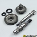 Transmission kit and short rear wheel axle for GY6 50cc 4T engine