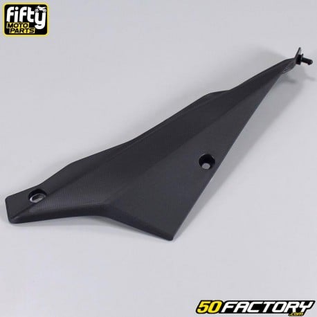 Carenatura sinistra sotto la sella FACTORY nero Derbi Senda DRD Xtreme, Smt, Rcr