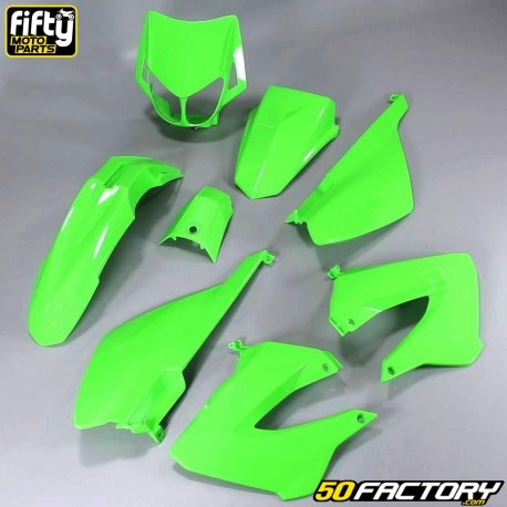 Fairing kit FACTORY green Derbi Senda,  Gilera Smt, Rcr