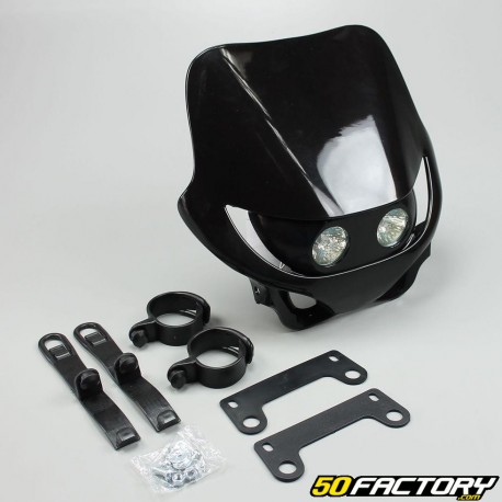 Careta tapa frontal Enduro  negro