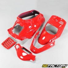 Kit fairings red Mbk Booster,  Yamaha Bws before 2004