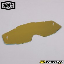 Goggle screen cross 100% red mirror