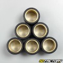 Rodillos de variador 7,4g 19x17 mm Aprilia,  Derbi,  Gilera, Italjet, Malaguti,  Peugeot,  Piaggio  et  Vespa