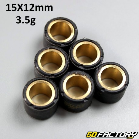 Rolos inversores 3,5g 15x12 mm ApriliaBenelli, Cpi, Mbk /Yamaha...