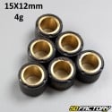 Rulli di variatore 4g 15x12 mm Aprilia, Benelli, Cpi, Mbk /Yamaha...