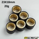 Inverter rollers 20g 23x18 mm Honda, Kymco,  Peugeot  et  Piaggio