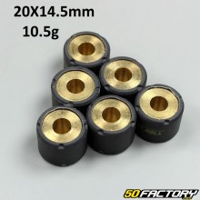 Variator rollers 10,5g 20x14,5 mm Aprilia,  Derbi,  Kymco,  Peugeot,  Piaggio,  Sym ...