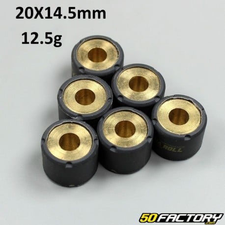 Variator rollers 12,5g 20x14,5 mm Aprilia,  Derbi,  Kymco,  Peugeot,  Piaggio,  Sym ...