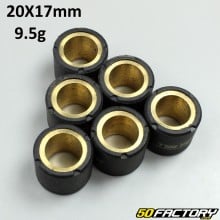 Inverter rollers 9,5g 20x17mm Gilera, Mbk /Yamaha,  Peugeot,  Piaggio,  Vespa ...