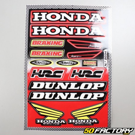 Planche de stickers Honda HRC