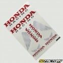 Honda set of stickers Racing red and gray