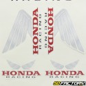 Honda set of stickers Racing red and gray