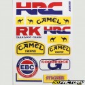 Piatto di adesivi Honda HRC, Camel ...