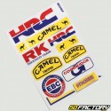 Set of stickers Honda HRC, Camel ...