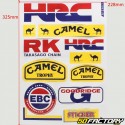 Placa de pegatinas Honda HRC, Camel ...