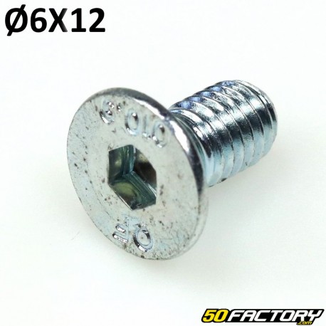 Vis 6x12 mm tête BTR fraisée (à l'unité)