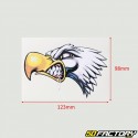 Sticker aigle furieux 123mm