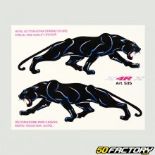 118 mm black panther stickers (sheet)