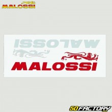 Stickers Malossi 705x250mm blanc et rouge