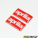 Stickers Aprilia rouge relief