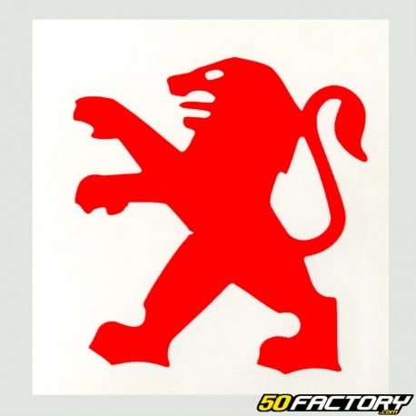 Sticker Peugeot Lion rouge 55mm