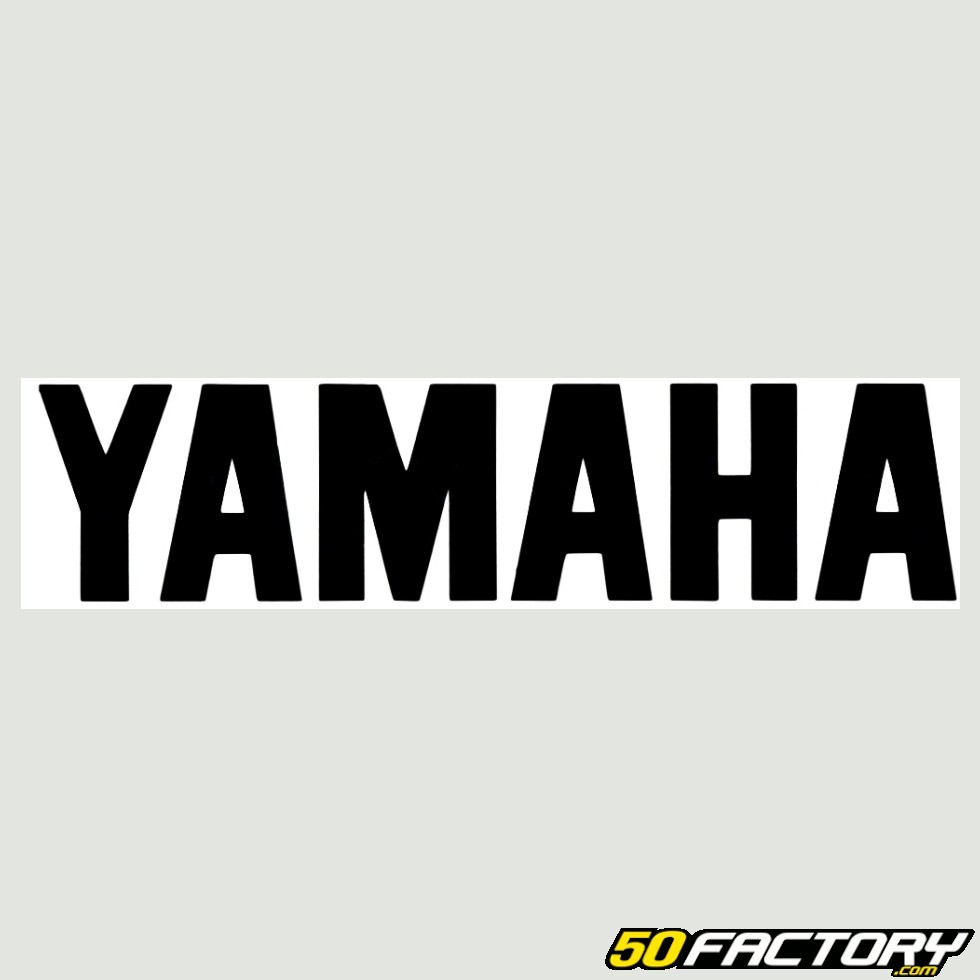 Sticker yamaha noir 160mm - pièce scooter moto 50cc pas cher