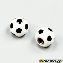 Soccer ball valve caps (pair)