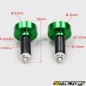 Embouts de guidon RX6 alu vert