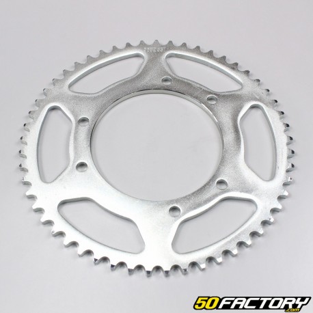 Rear sprocket Derbi,  Rieju,  Yamaha,  Peugeot... 6 Holes 53 Teeth 420 Dark Gray