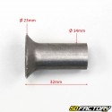 Bride exhaust pipe universal (21mm)