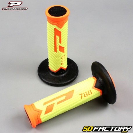 Poignées Progrip 788 jaune fluo-noir-orange