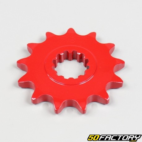 Pinion AM6 Minarelli 13 teeth 420 red