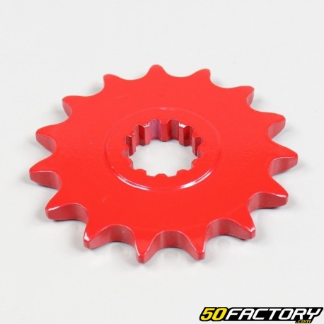 Pinion AM6 Minarelli 15 teeth 420 red