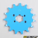 Pinion Derbi 15 teeth 420 blue